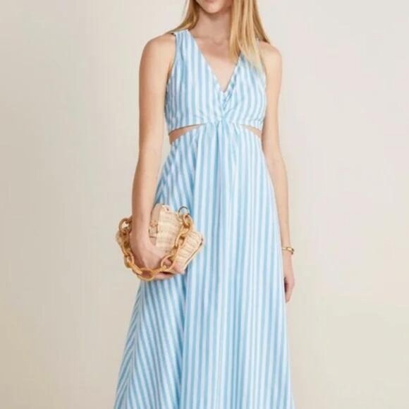 Vineyard Vines Dresses & Skirts - Vineyard Vines sky blue and white maxi dress, size 8, brand new with tags.